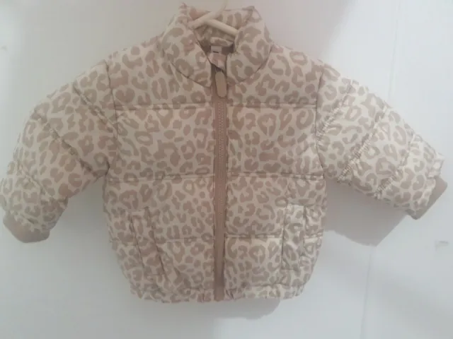 Toddler Leopard Puffer Jacket Size 1