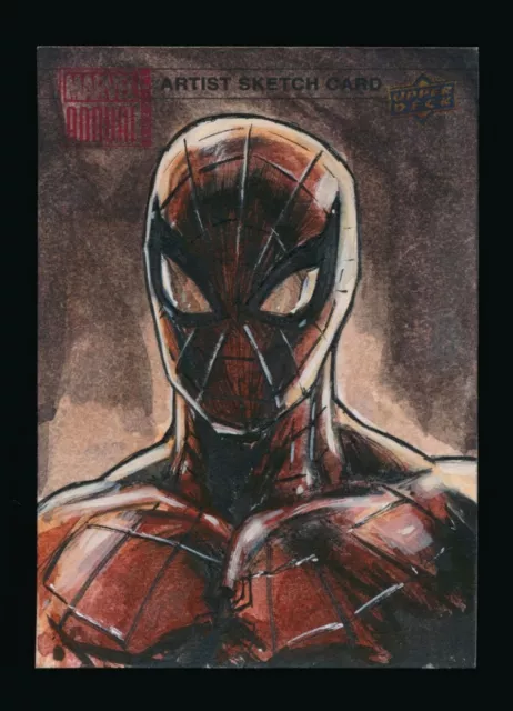 2020-21 Marvel Annual Artist Sketch Cards Spider-Man by Kursat Cetiner 1/1