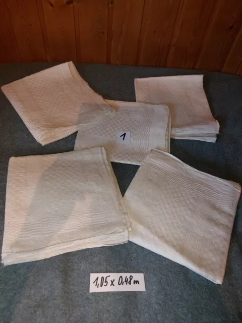 alte Leinen Handtücher mit Monogramm - 105x48cm - Nr.1