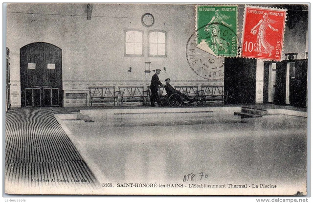 58 SAINT HONORE LES BAINS - Ets thermal - la piscine,