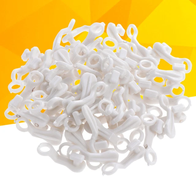 100/50 pz guide per tende ganci per vetro per binario finestra porta tende da doccia ganci a S