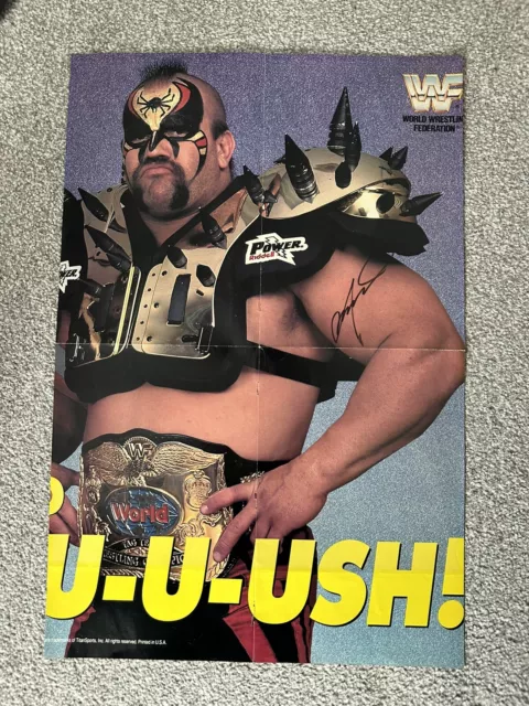 WWF WWE WCW Wrestling LOD Road Warrior Tier signiertes Magazin Poster 53 cm x 36 cm