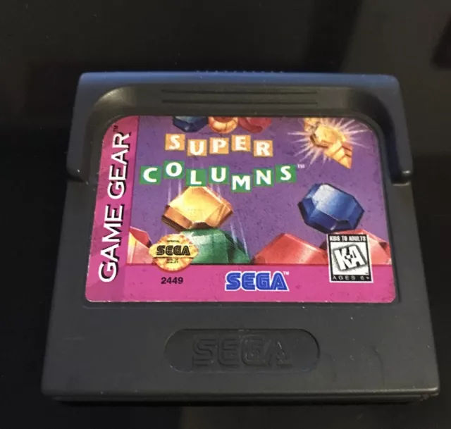 Super Columns Sega Game Gear Tested Signed Post