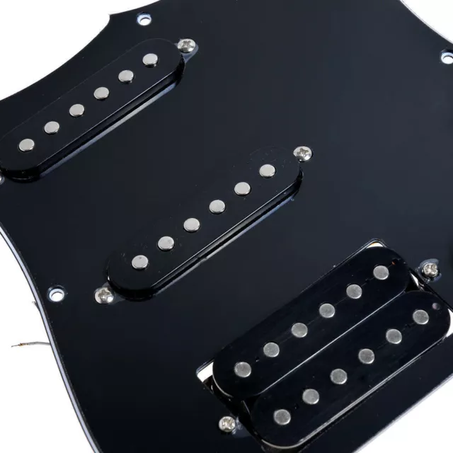 Guitar Loaded Prewired Pickguard for Fender Stratocaster Strat Parts HSS Black 3