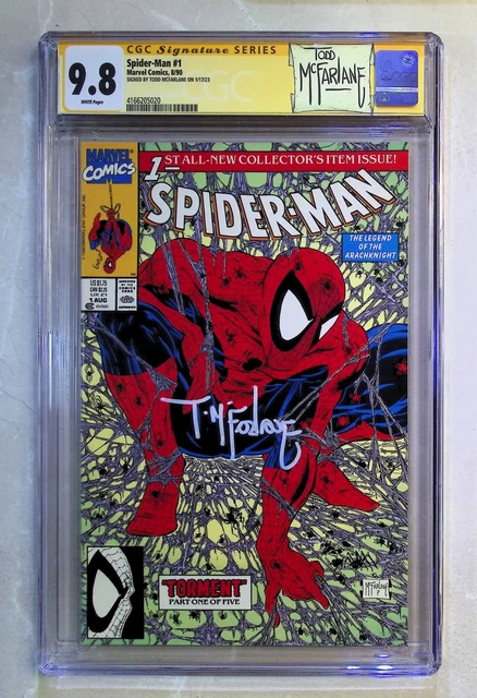 Spider-Man #1 (1990 Marvel Comics) Signed Todd McFarlane 1st print CGC 9.8