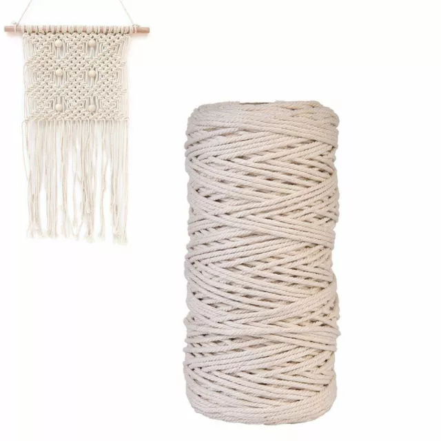 Packing Home Decor Twine String 100% Natural Beige Cotton Sewing Cords DIY Rope