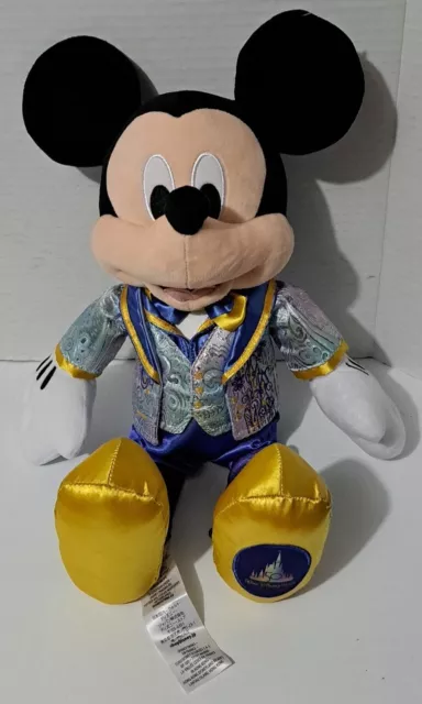 Mickey Mouse Plush 16 Inch Walt Disney World 50th Anniversary 2021 Stamped