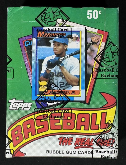 1990 Topps Baseball Wax Box BBCE Wrapped FASC From a Sealed Case Frank Thomas RC 1990 Topps Baseball Wax Box BBCE Wrapped FASC From a Sealed Case Frank Thomas RC