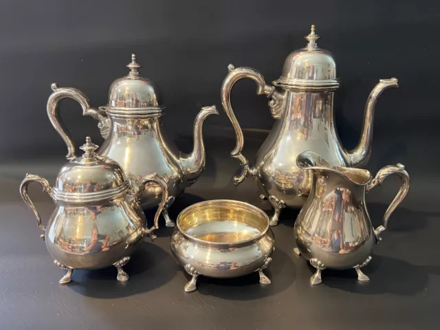 Georgian silver tea discount set