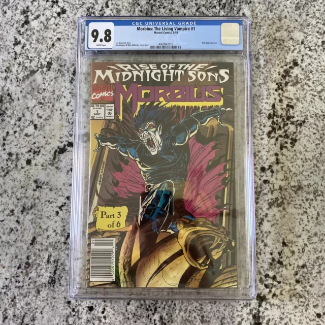Morbius #1 CGC 9.8 NM/MT Marvel Comics 1992 Newsstand Edition 🔥🧛🏻