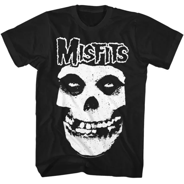 The Misfits Band T Shirt Men's Punk Rock Music Official Skull Graphic Black Tee