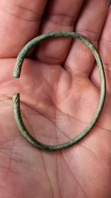 Ancient Roman Bronze bracelet , 12.36g