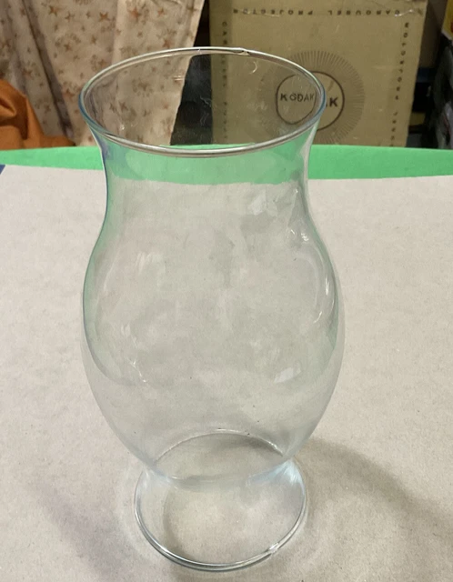Clear Glass Chimney Hurricane Lamp Candle Shades Globe 3.1/4” Fitter- 9” Length
