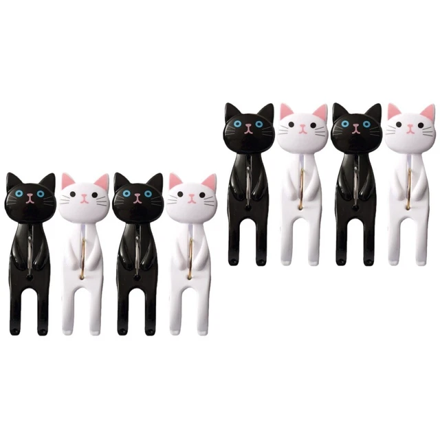 8 pz clip asciugamano da spiaggia a forma di gatto cartone animato clip asciugamano da spiaggia cartone animato