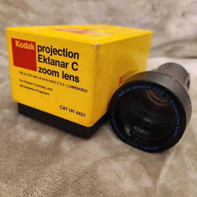 Kodak Projection Ektanar C Zoom Lens 102-152mm f/3.5 for Carousel & Ektagraphics