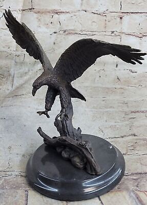 Águila Ornamento Ave Estatua Figura Escultura Bronce Hogar Jardín Decor Obra