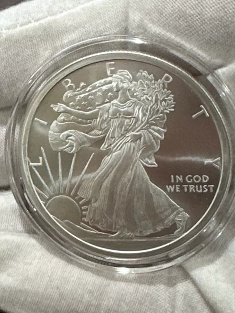 LOT OF 5 X 2 oz, 1 oz, 1/2oz, 1/4 oz, 1/10 oz Walking Liberty .999 Fine Silver