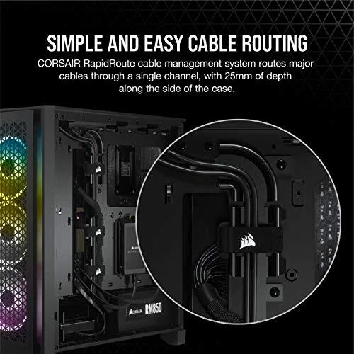 CORSAIR 4000D AIRFLOW Tempered Glass MidTower ATX Case 2 x 120 mm Fans