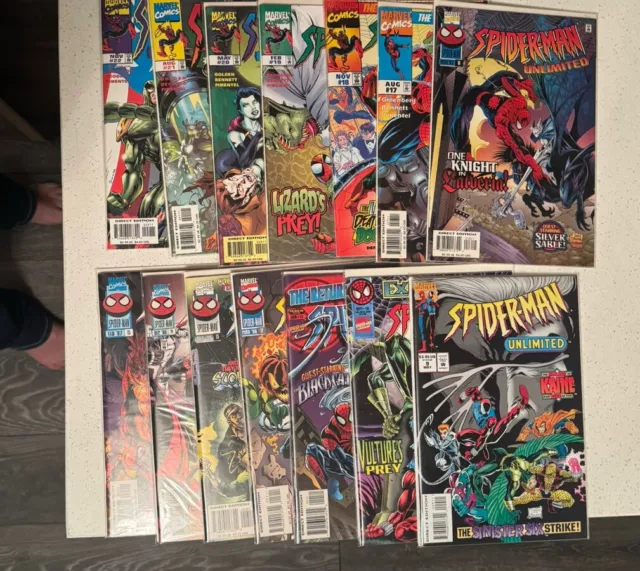 SPIDER-MAN UNLIMITED lot of Comic Books 9-22 All NM
