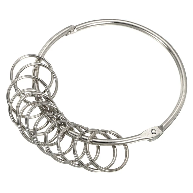 Portátil Llave Llavero Soporte Llavero Almacenamiento Gestión con 12 Anillos