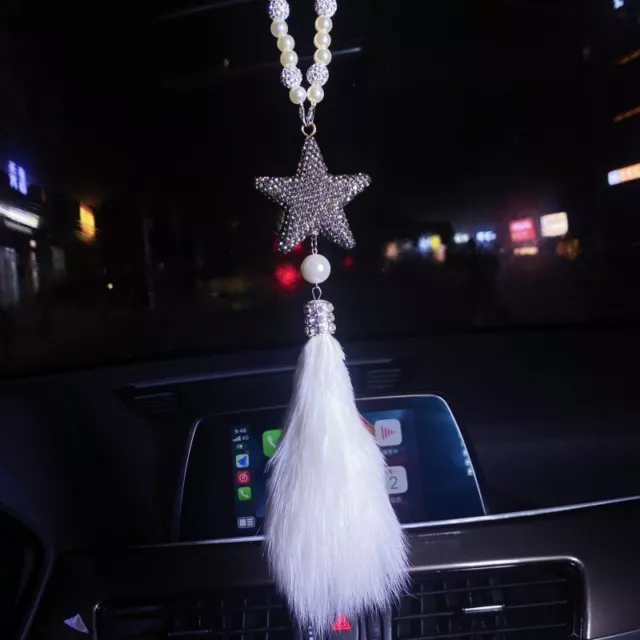 Car Pendant Woolly Grey Star Pendant Rearview Mirror Suspension Adorns The Car