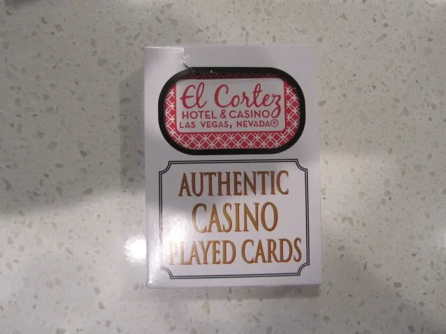 El Cortez PINK White Casino Las Vegas Deck of Playing Cards + FREE Poker Chip