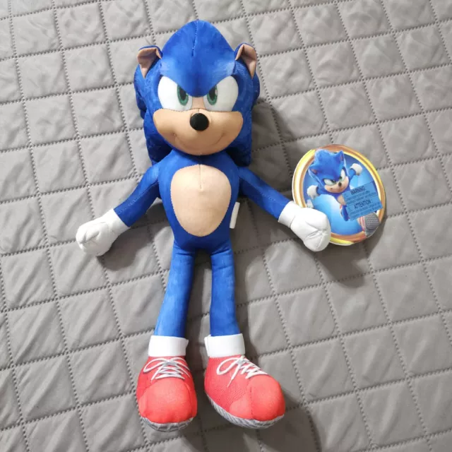 Sonic the Hedgehog Plush Sonic 2 Movie 13 Talking Sonic Plush,Blue