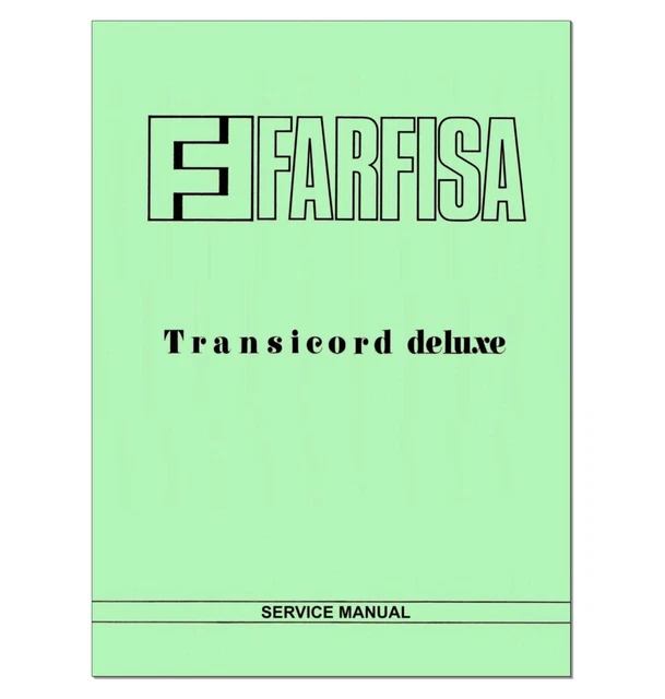 FARFISA TRANSICORD DELUXE SERVICE MANUAL Schematic Diagrams Circuit farfisa-transicord-deluxe-service-manual-schematic-diagrams-circuit