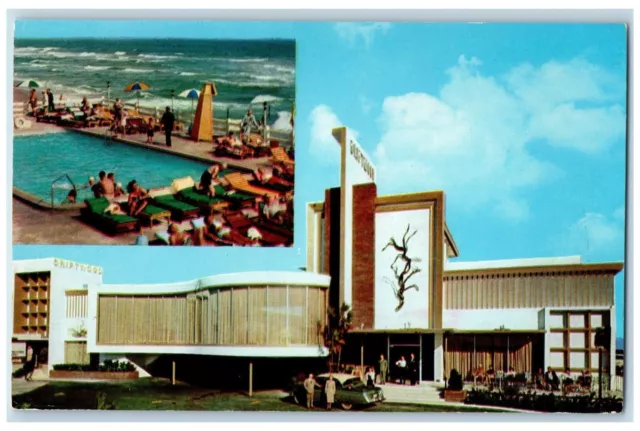 1956 Driftwood Motel 171st St. & Collins Ave Miami Beach Florida FL Postcard