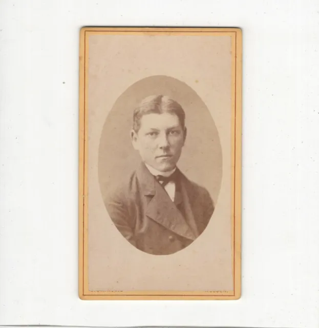 J.C.H. König CDV Foto Herrenportrait - Nossen 1870er