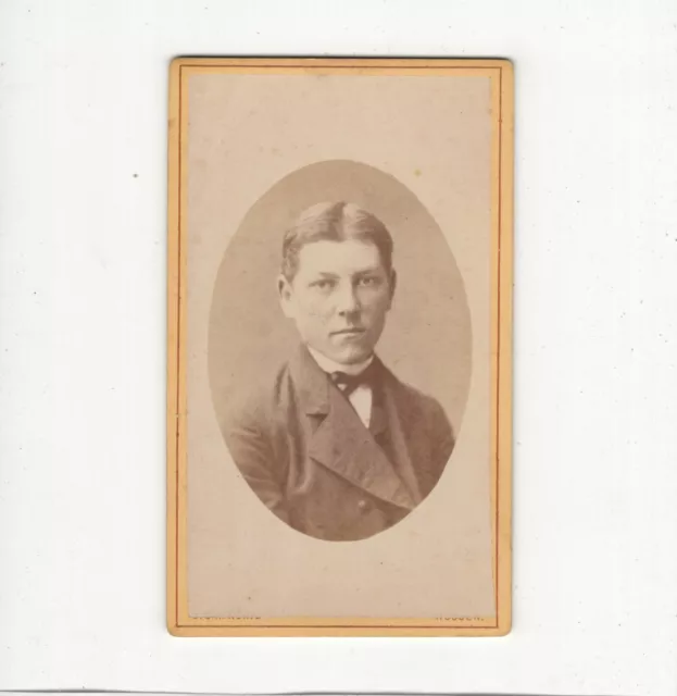 J.C.H. König CDV Foto Herrenportrait - Nossen 1870er