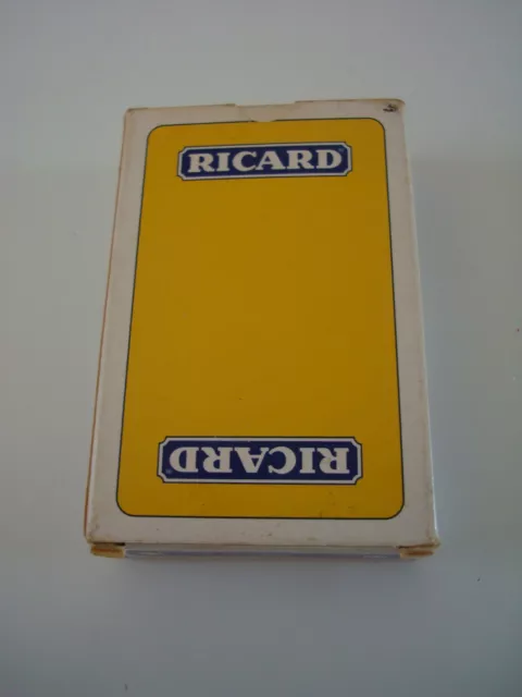 ancienne affiche RICARD jeux de bistro vierge années 60 jeu de carte jeton