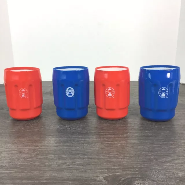 Coleman Koozie Insulated Can/Bottle Lantern Logo Pop Beer Holders, Set of  4, NEW