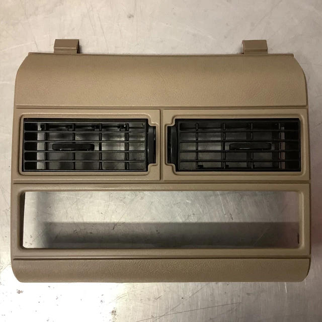 1988-1994 GMC Chevy C/K Truck, Suburban OEM RADIO DASH BEZEL w/VENTS TAN