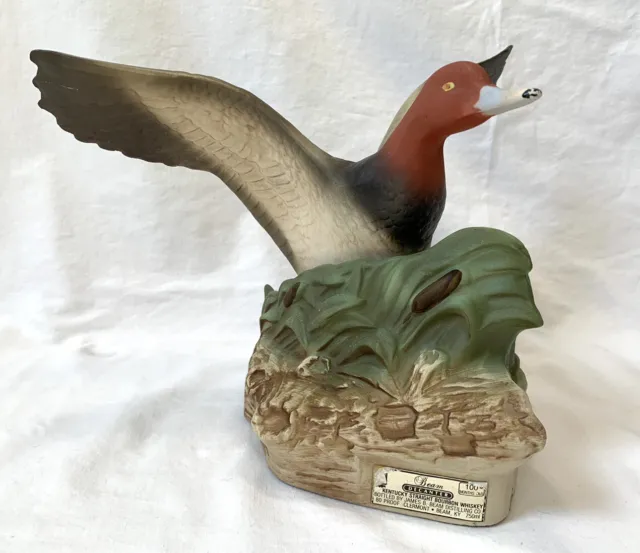 Jim Beam Bottle Ducks Unlimited Regal China Redhead Duck Decanter 1986 Empty