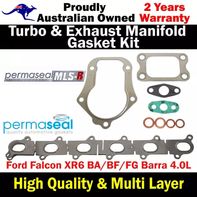 Permaseal Turbo& Exhaust Manifold Gasket For Ford Falcon XR6 BA/BF/FG Barra 4.0L