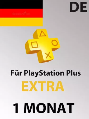 PSN PlayStation Plus Extra DE 1 Month Monat - 15 EUR PS4/PS5 Digital Key Nur DE