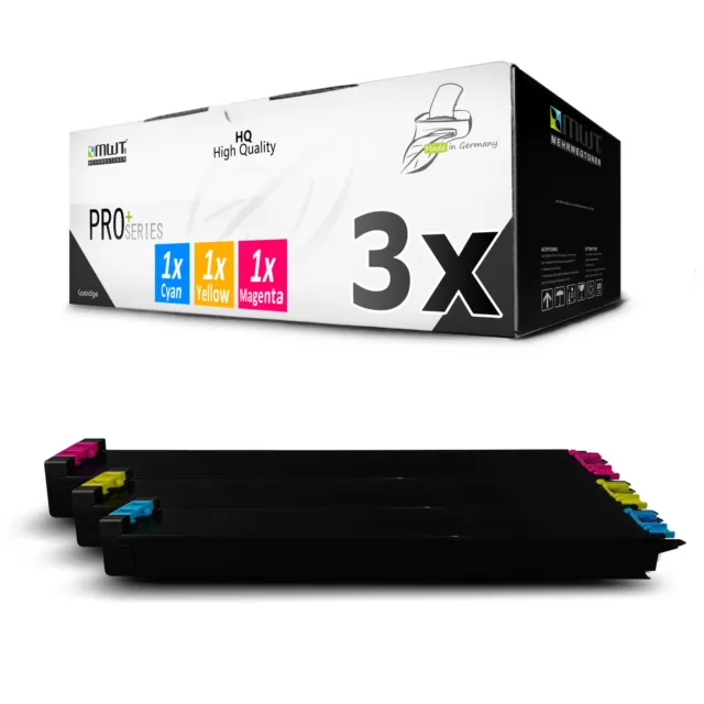 3x Druckerpatronen für Sharp MX5001 MX5000N MX2301 MX4101 MX4101N MX-31 GT CMY
