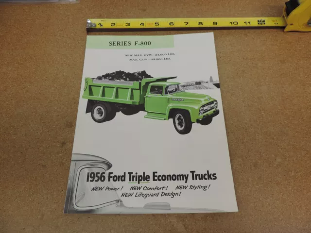 1956 Ford truck F800 800 sales brochure 8pg ORIGINAL