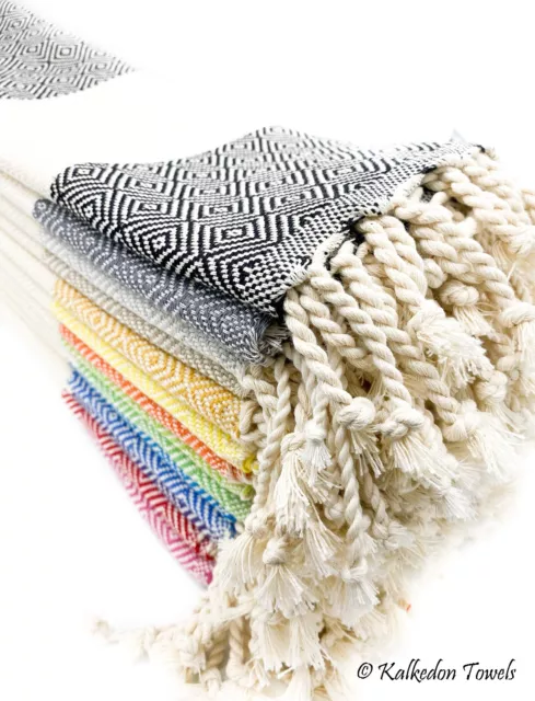 Set of 4 100% Turkish Cotton Hand Towel Kitchen Tea Dish Bathroom Towel