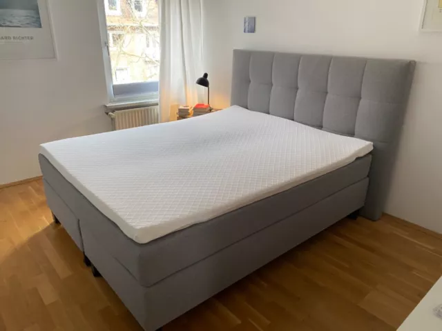 Boxspringbett 160x200 mit Matratze und Topper