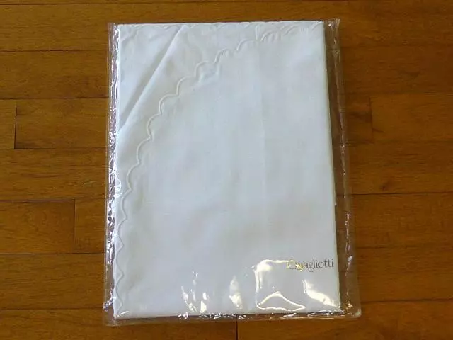 "Hoja plana Quagliotti Sferra Bros Italia reina 100 % algodón egipcio blanco 90x95"