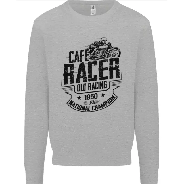 Felpa Maglione Maglione Cafe Racer Old Racing Motociclo Biker
