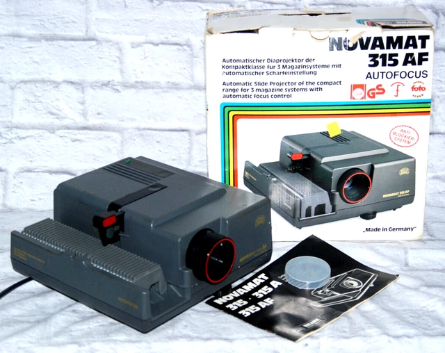 Proyector deslizante Novamat 315AF 35 mm con control remoto y cargador