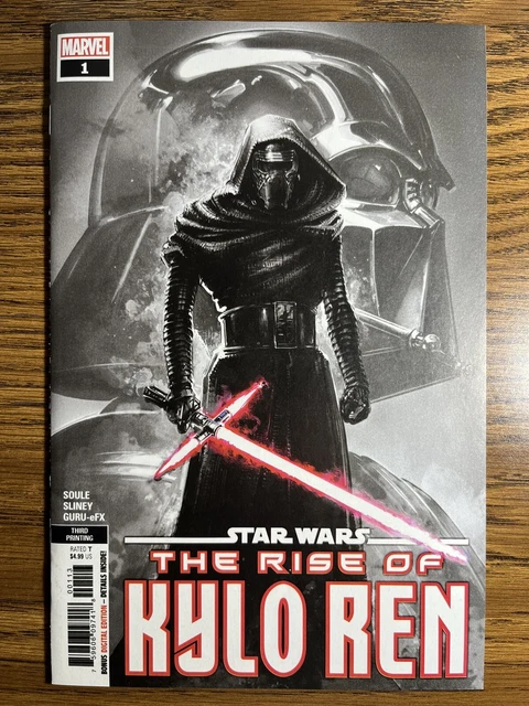 Star Wars: The Rise Of Kylo Ren 1 Nm/Nm+ 3Rd Print Clayton Crain Variant Marvel