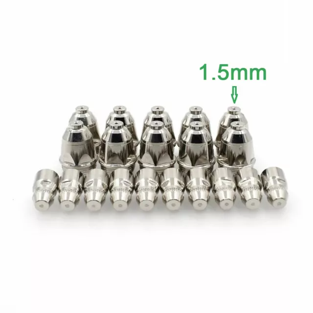 100pcs P80 Plasma Electrode Tip Nozzle 1.5mm Cutter Torch For Air Plasma Cutting