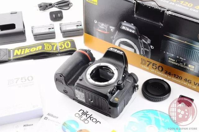 [ 8286 shots MINT in Box ] Nikon D750 24.3 MP SLR DSLR FX from Japan C835