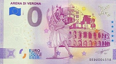 BILLET 0 EURO ARENA DI VERONA  ITALIE  COULEUR    2021 NUMERO RADAR 252 