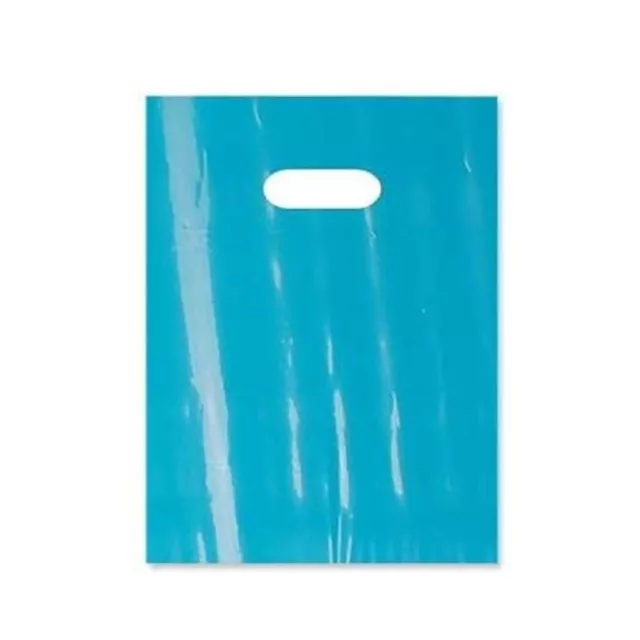 MT Products 9" x 12" Teal 1.25 Mil Plastic Merchandise Bags - Pack of 25