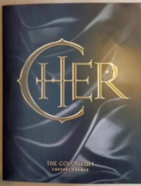 Cher Programme Tour Photo Book From "The Colosseum" Caesars Palace Las Vegas.